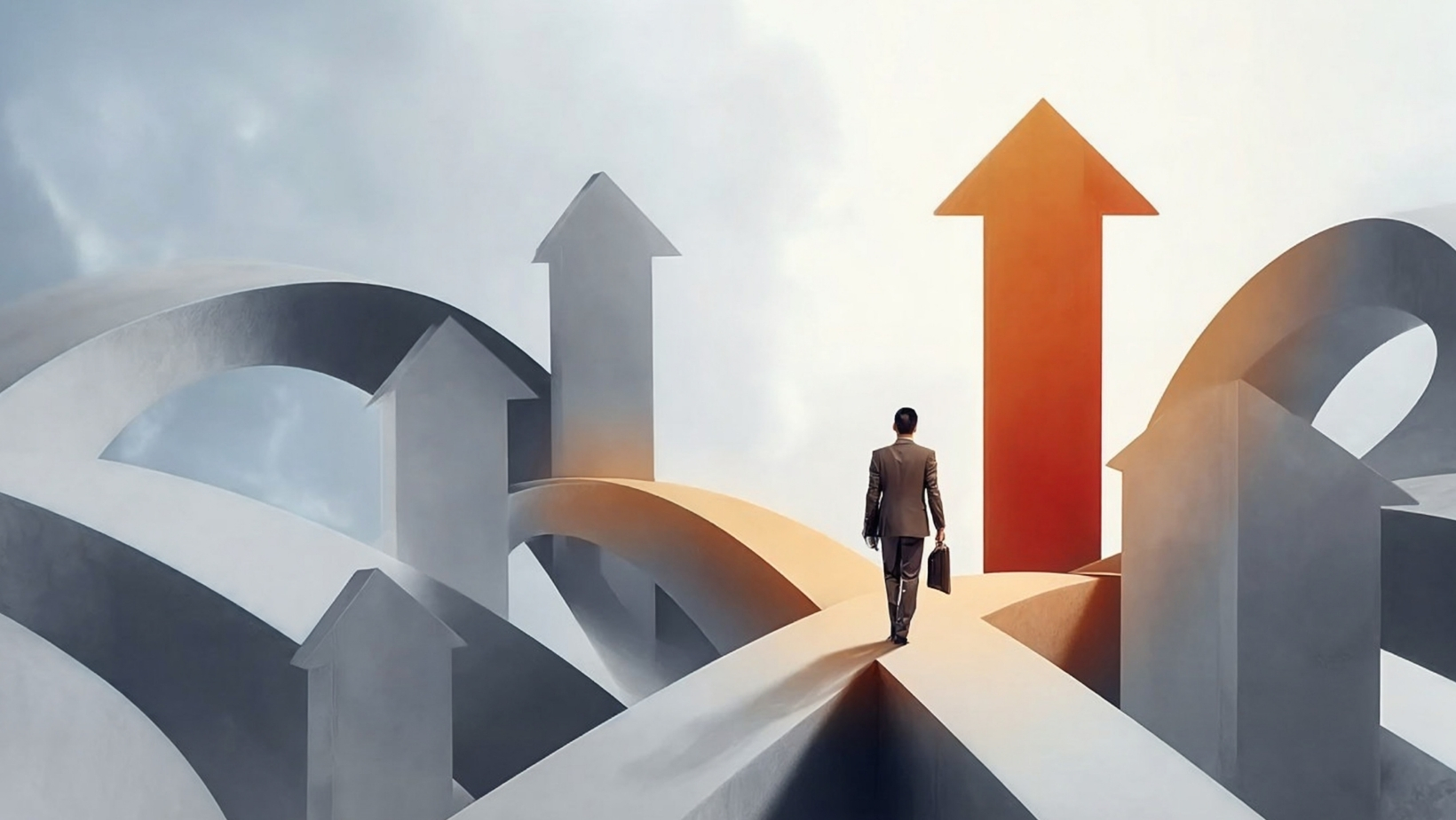Abstract Organic Shapes Pastel Reminder Quote Personal Facebook Cover Subsidiary or Branch Office in South Korea: A Strategic Guide for Foreign Companies A man in a suit walking on a road that diverges in two different directions